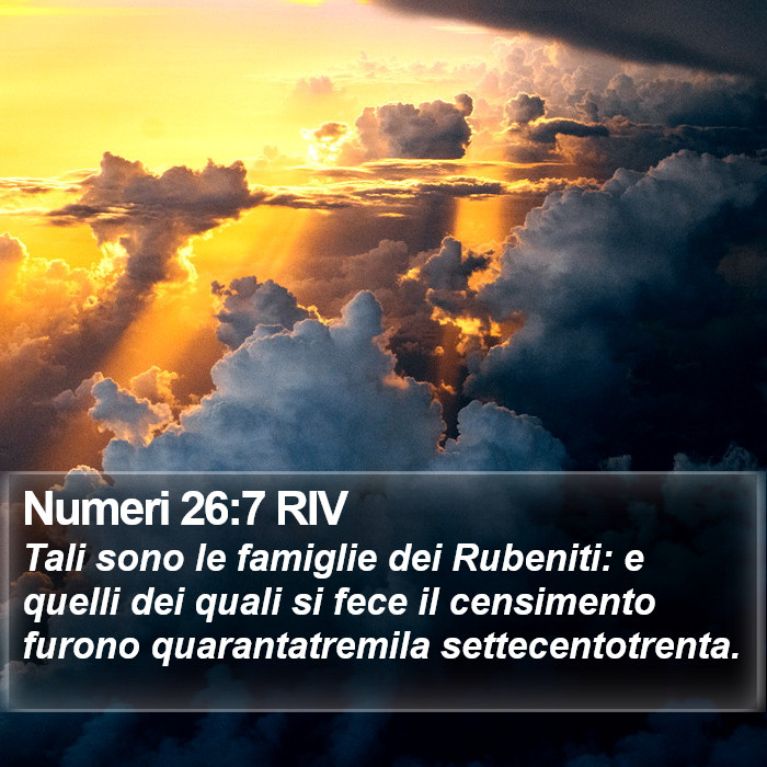 Numeri 26:7 RIV Bible Study