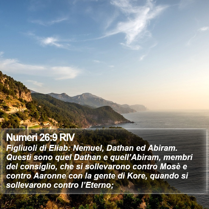 Numeri 26:9 RIV Bible Study
