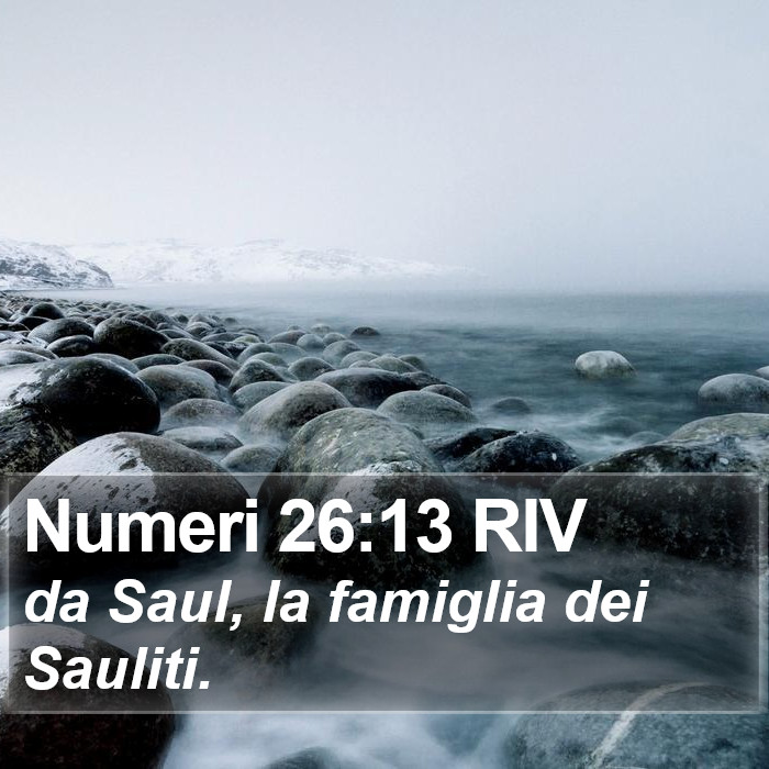 Numeri 26:13 RIV Bible Study