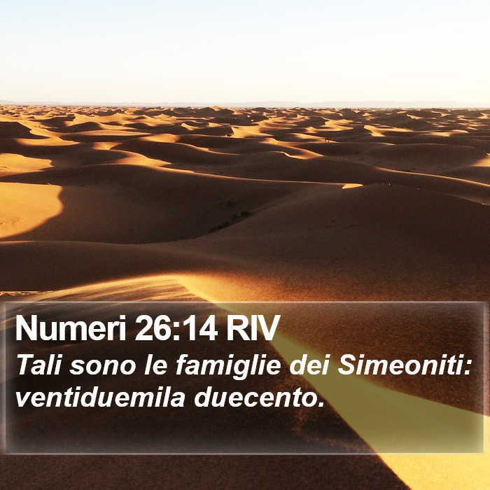 Numeri 26:14 RIV Bible Study