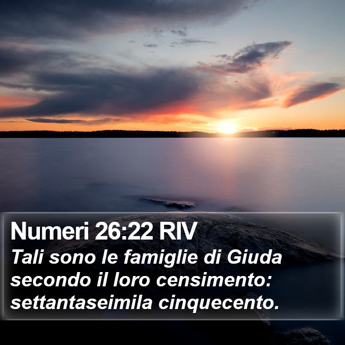 Numeri 26:22 RIV Bible Study