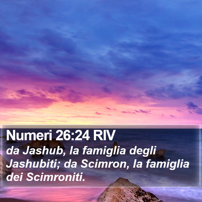 Numeri 26:24 RIV Bible Study