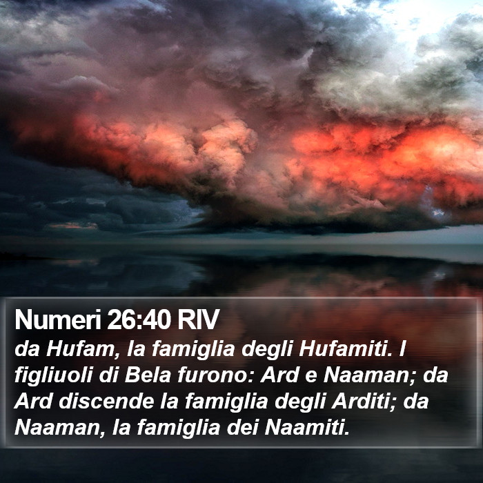 Numeri 26:40 RIV Bible Study