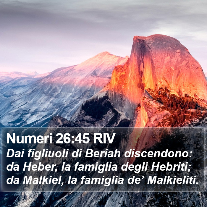 Numeri 26:45 RIV Bible Study