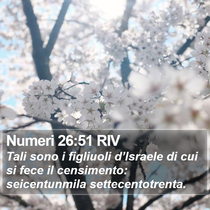 Numeri 26:51 RIV Bible Study