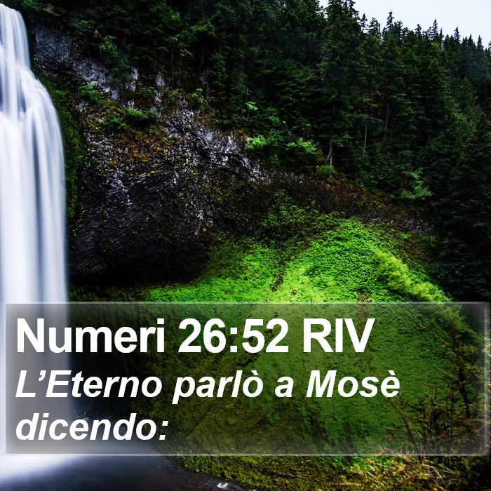 Numeri 26:52 RIV Bible Study