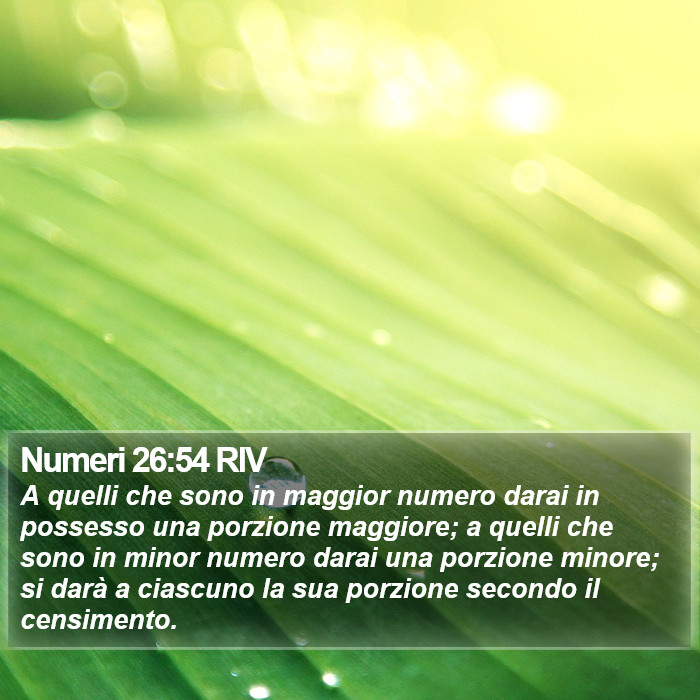 Numeri 26:54 RIV Bible Study