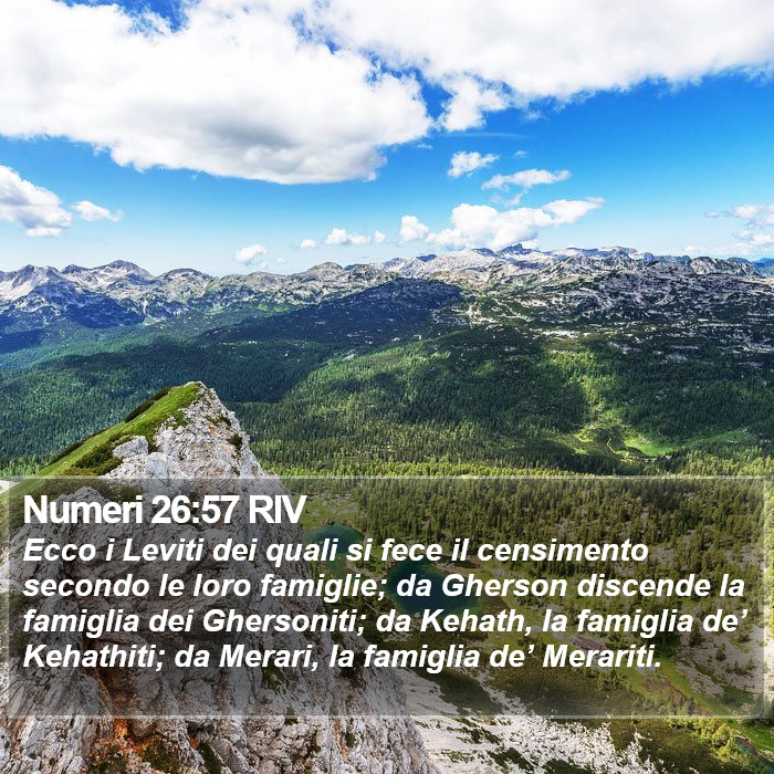 Numeri 26:57 RIV Bible Study