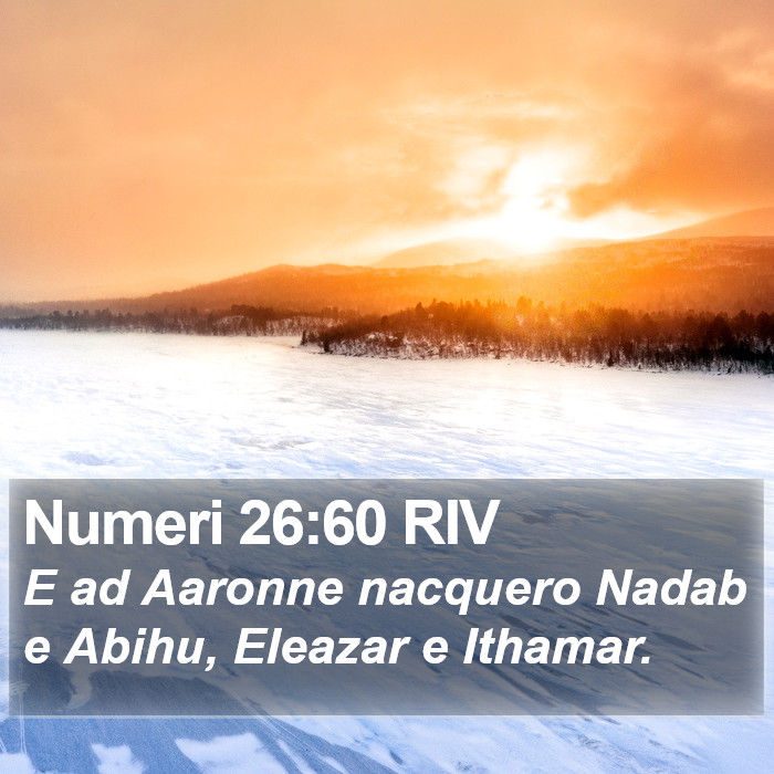 Numeri 26:60 RIV Bible Study