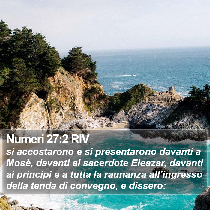 Numeri 27:2 RIV Bible Study