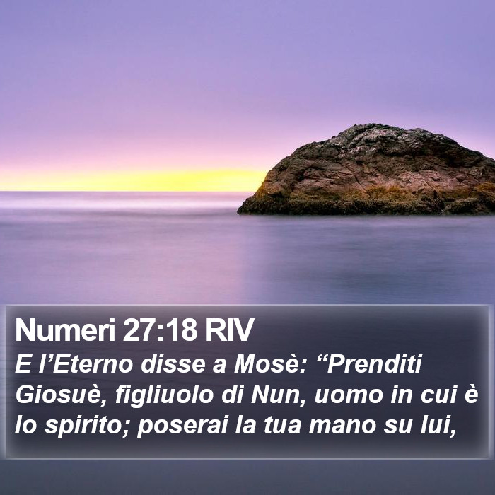 Numeri 27:18 RIV Bible Study