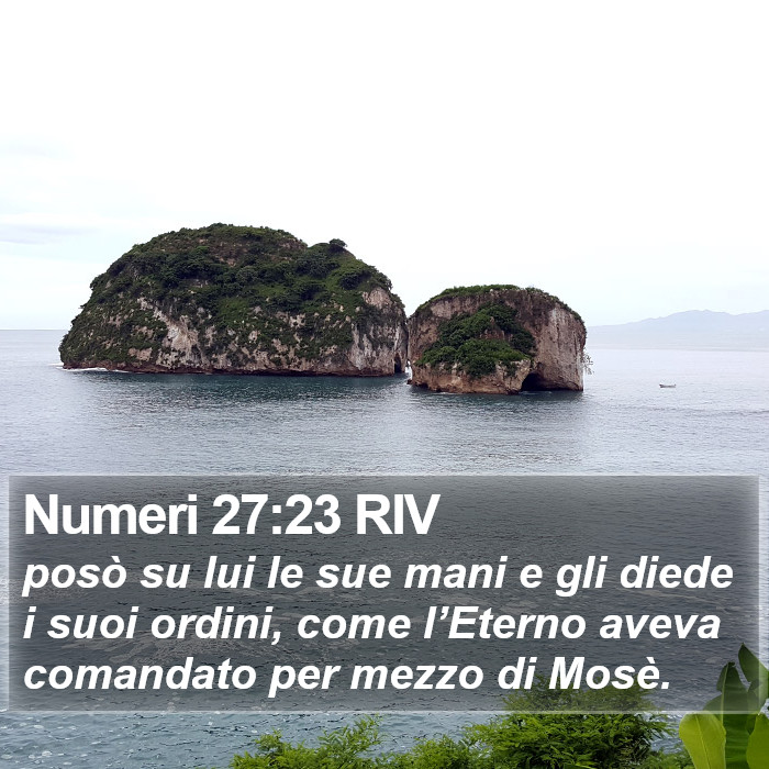 Numeri 27:23 RIV Bible Study