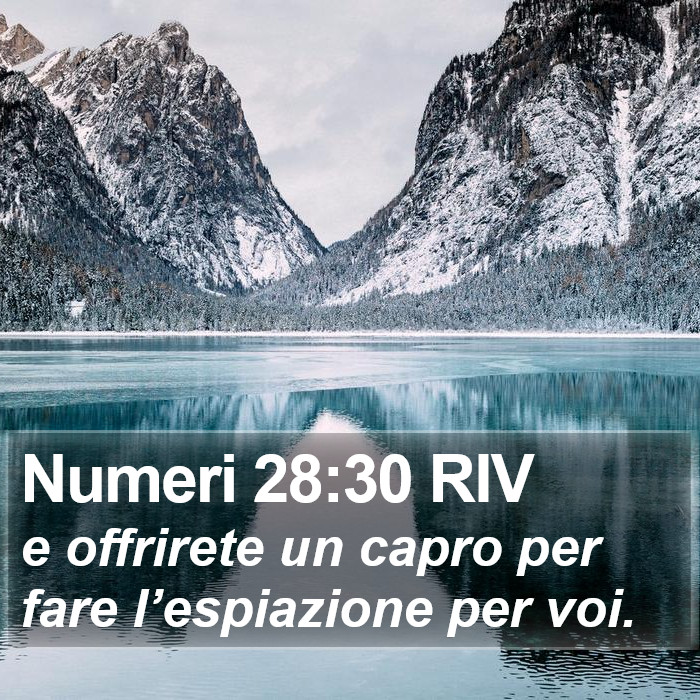 Numeri 28:30 RIV Bible Study