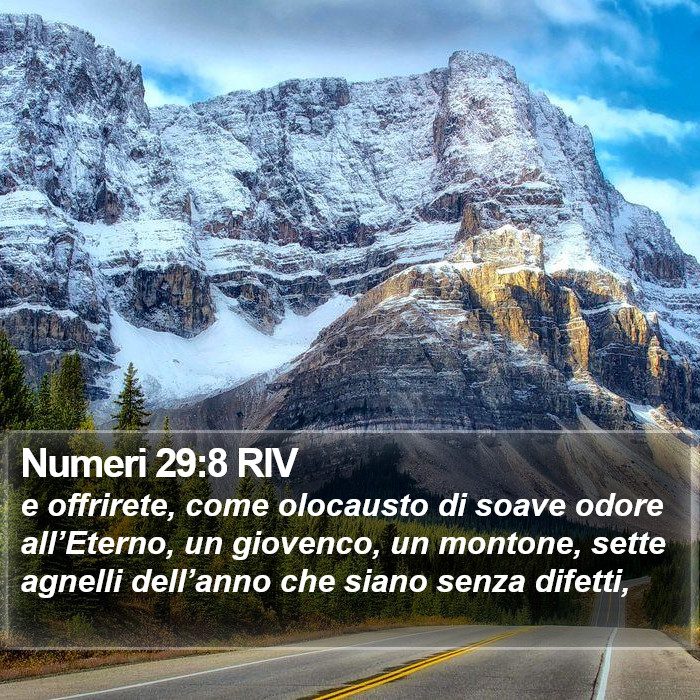 Numeri 29:8 RIV Bible Study