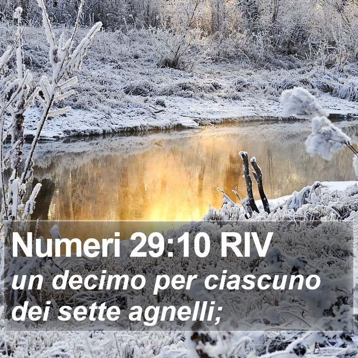 Numeri 29:10 RIV Bible Study