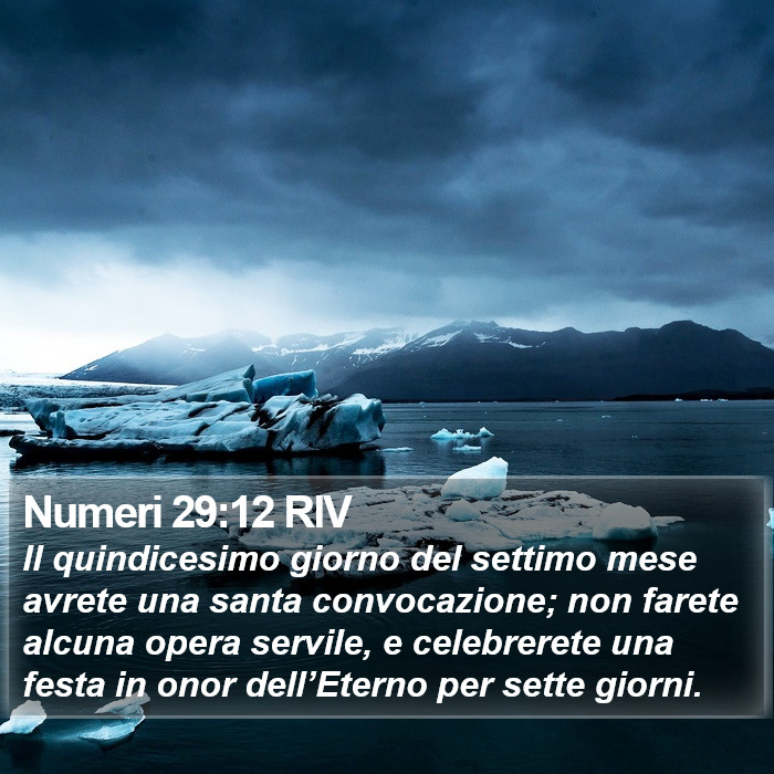 Numeri 29:12 RIV Bible Study