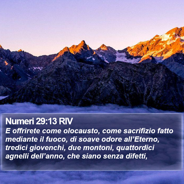 Numeri 29:13 RIV Bible Study