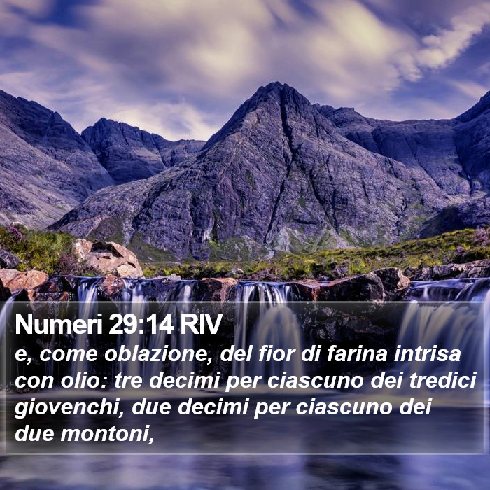 Numeri 29:14 RIV Bible Study