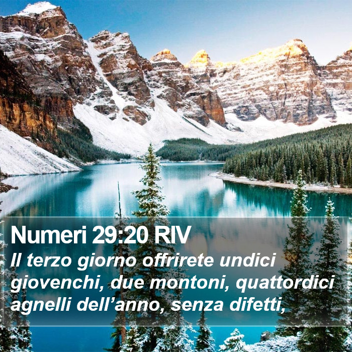 Numeri 29:20 RIV Bible Study