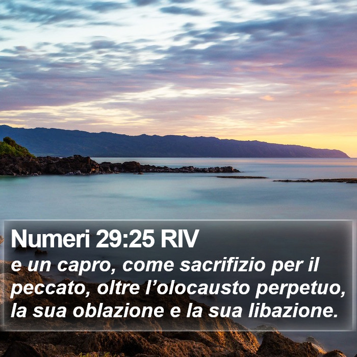 Numeri 29:25 RIV Bible Study
