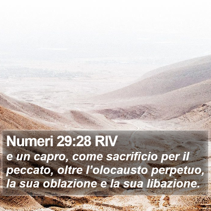 Numeri 29:28 RIV Bible Study