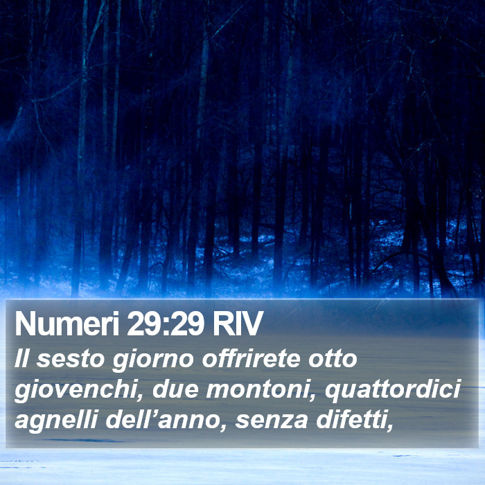 Numeri 29:29 RIV Bible Study