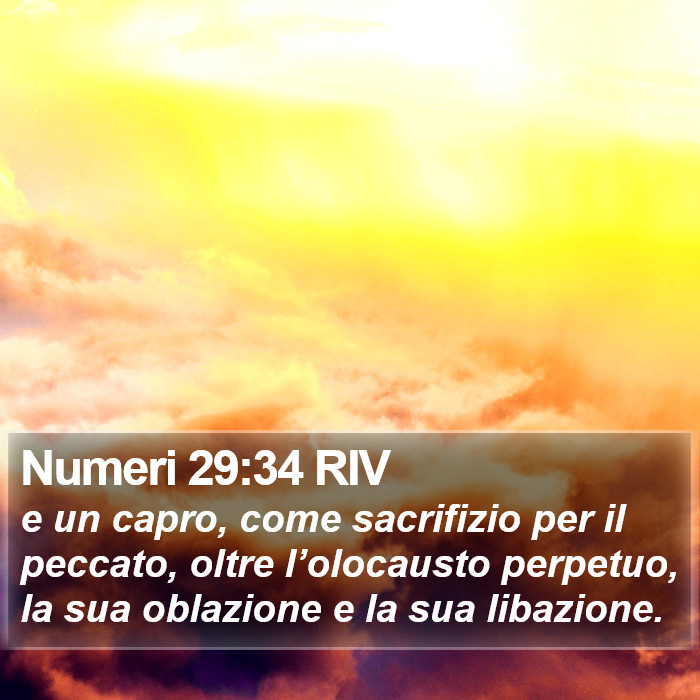 Numeri 29:34 RIV Bible Study