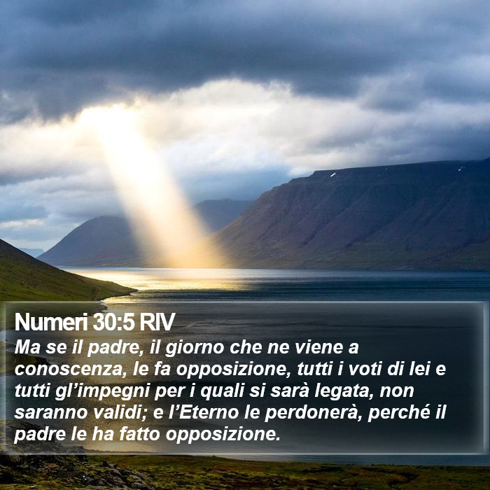 Numeri 30:5 RIV Bible Study