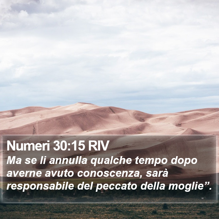 Numeri 30:15 RIV Bible Study