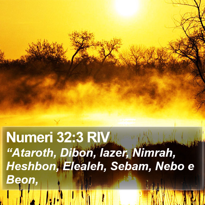 Numeri 32:3 RIV Bible Study