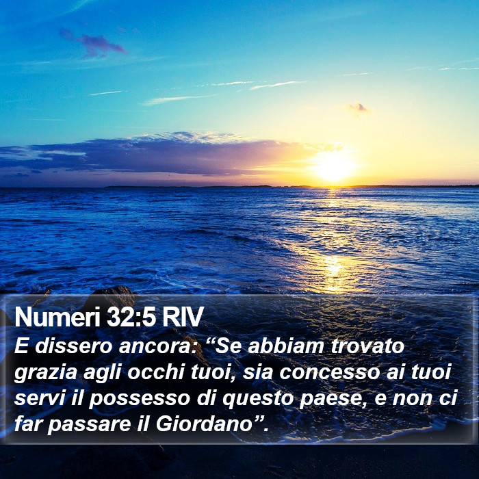 Numeri 32:5 RIV Bible Study