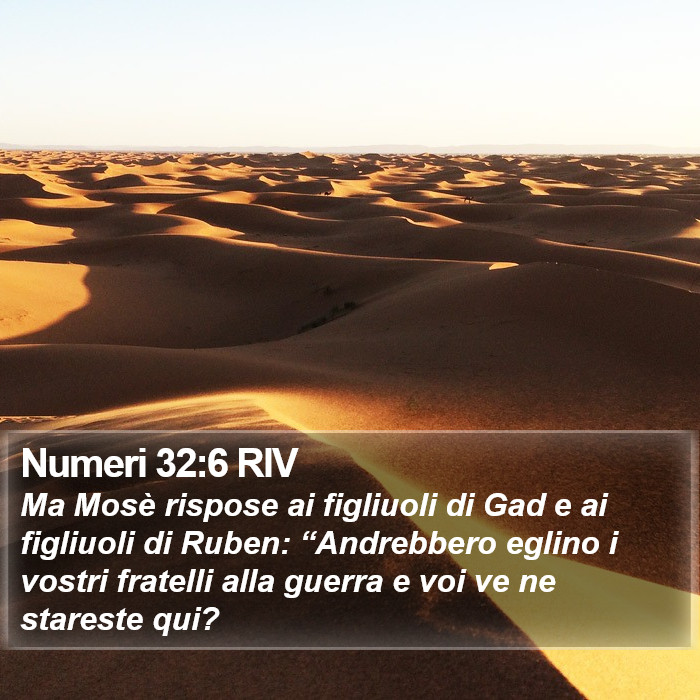 Numeri 32:6 RIV Bible Study