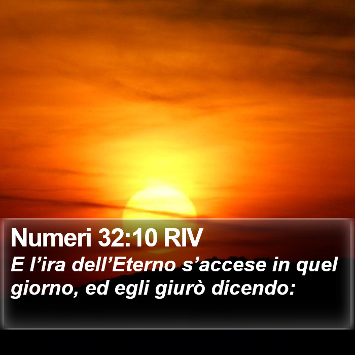 Numeri 32:10 RIV Bible Study