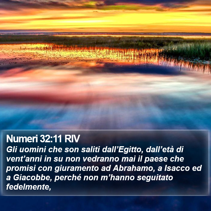 Numeri 32:11 RIV Bible Study