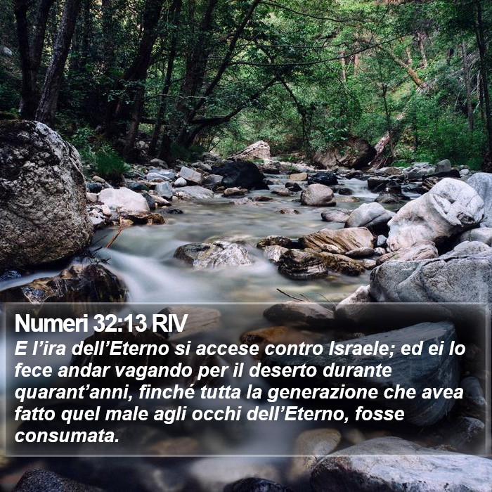 Numeri 32:13 RIV Bible Study