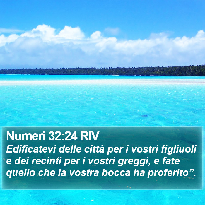 Numeri 32:24 RIV Bible Study