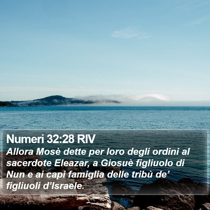 Numeri 32:28 RIV Bible Study