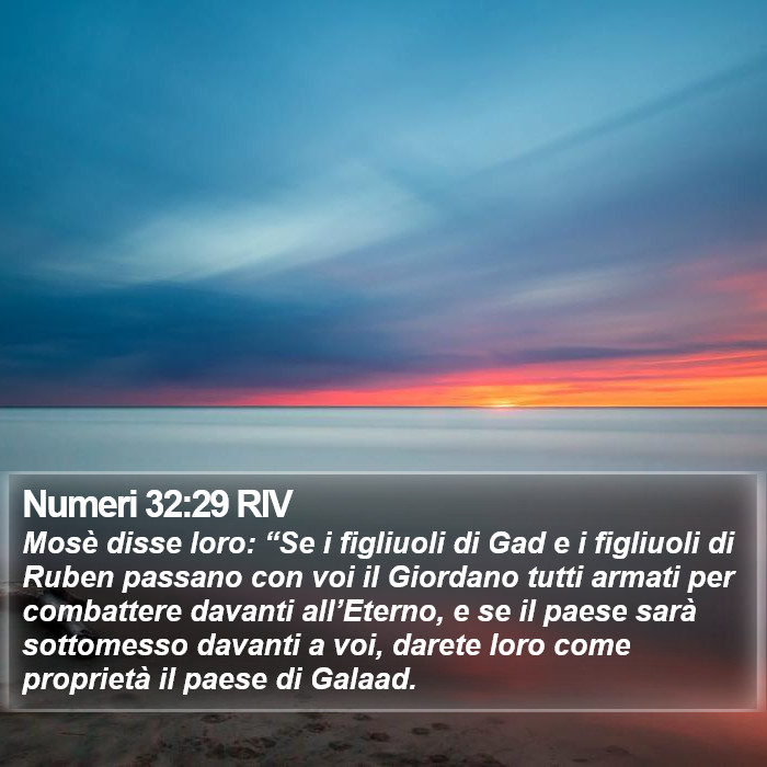 Numeri 32:29 RIV Bible Study