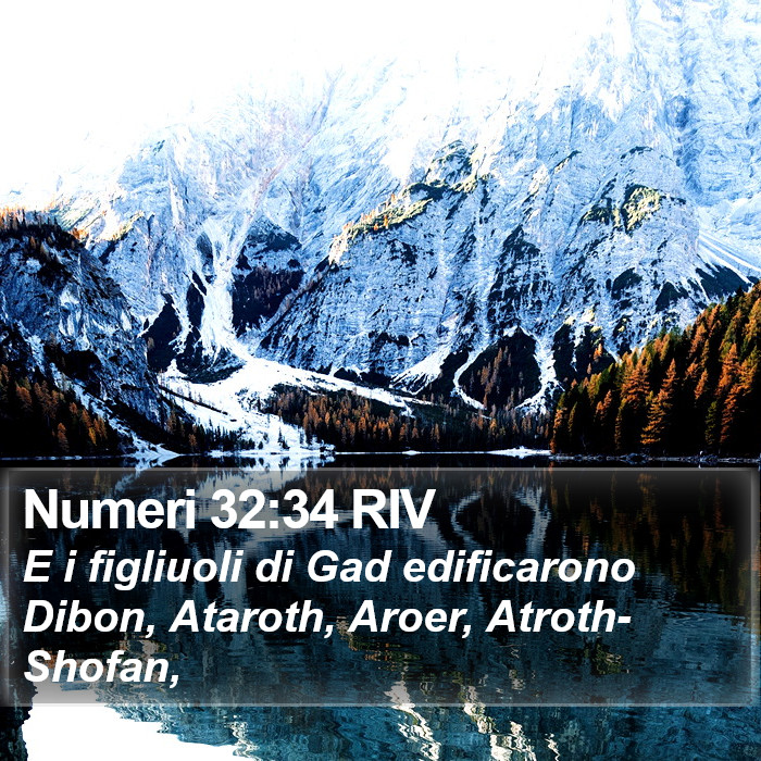 Numeri 32:34 RIV Bible Study