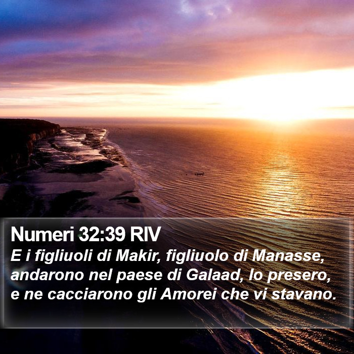 Numeri 32:39 RIV Bible Study