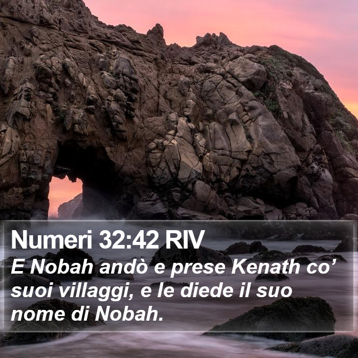 Numeri 32:42 RIV Bible Study