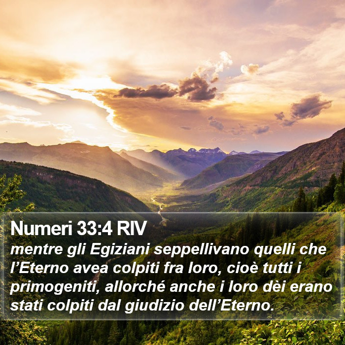 Numeri 33:4 RIV Bible Study