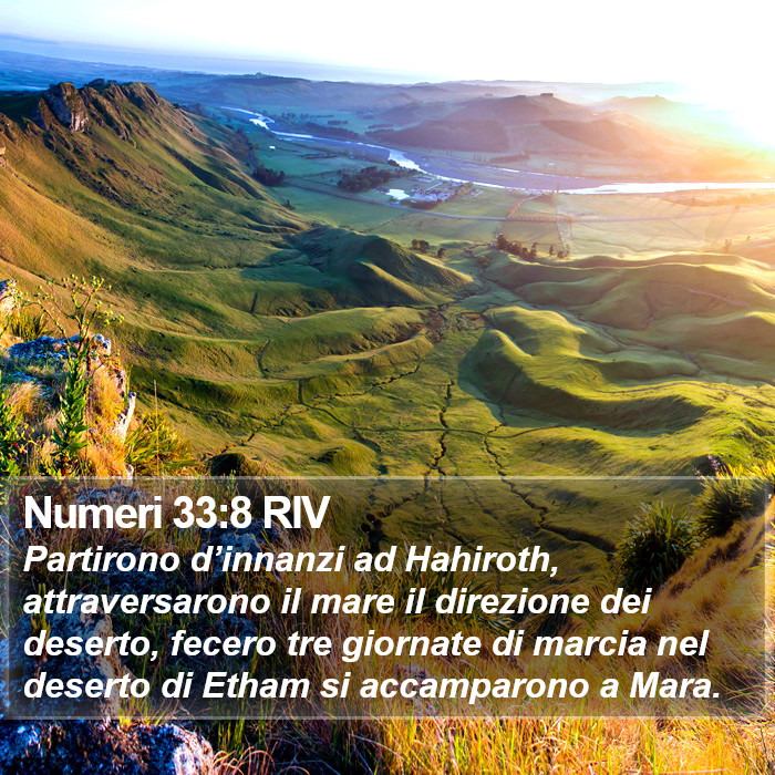 Numeri 33:8 RIV Bible Study