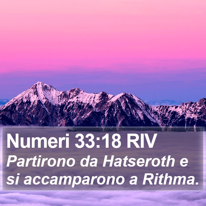 Numeri 33:18 RIV Bible Study