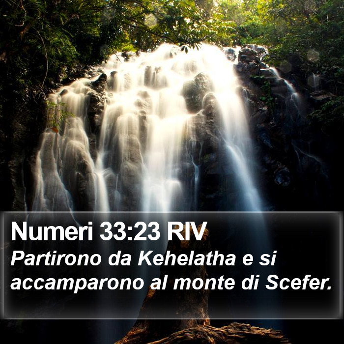 Numeri 33:23 RIV Bible Study