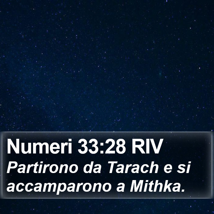 Numeri 33:28 RIV Bible Study