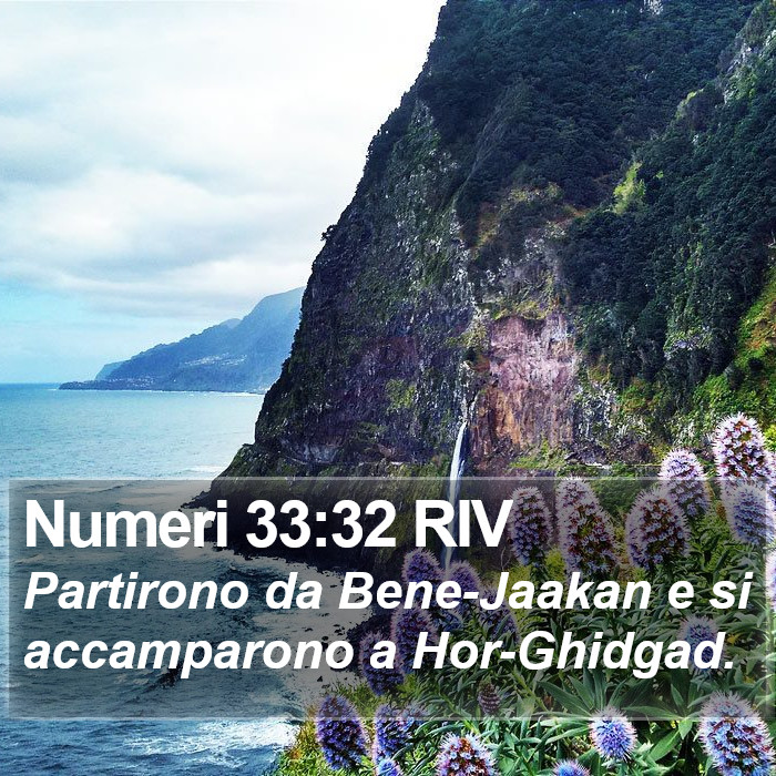 Numeri 33:32 RIV Bible Study