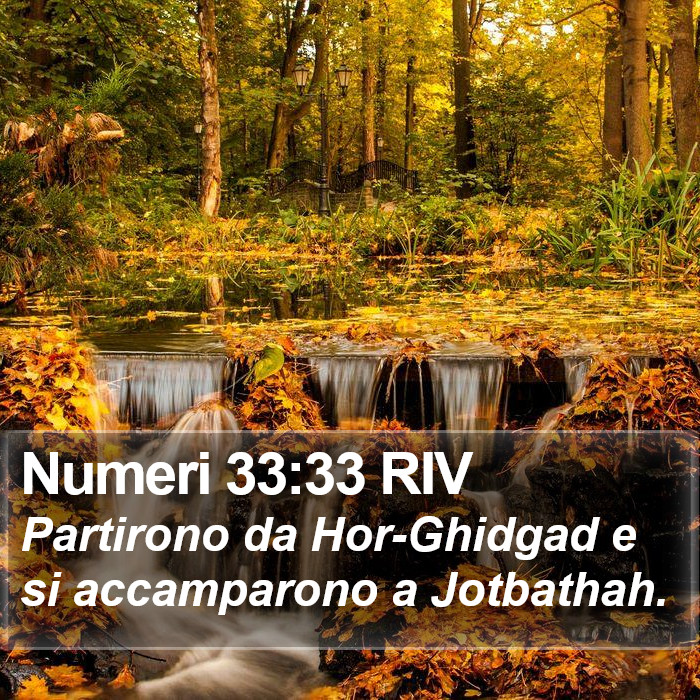 Numeri 33:33 RIV Bible Study