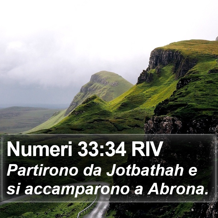 Numeri 33:34 RIV Bible Study