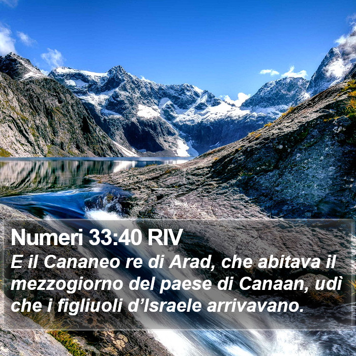 Numeri 33:40 RIV Bible Study